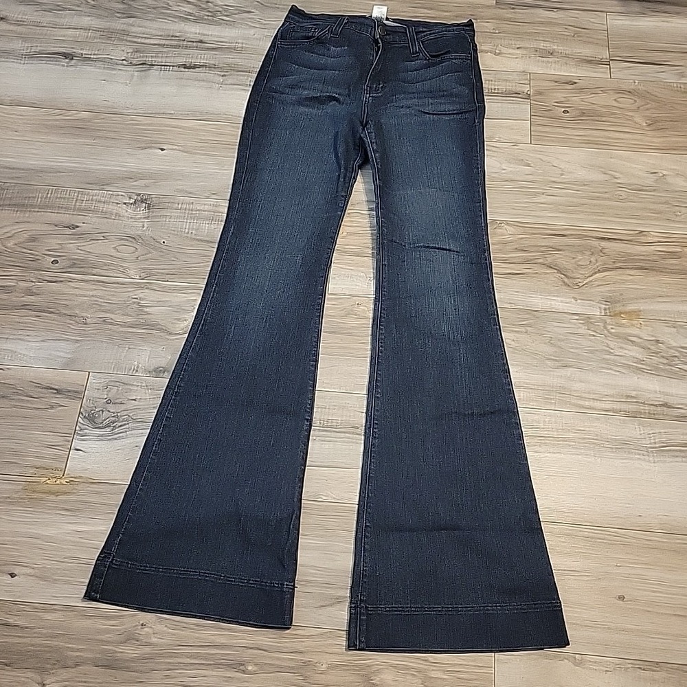 Women's Flared Jeans - Dark Blue